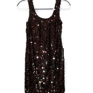 NWT As U Wish Sequin Mini Little Black Dress
